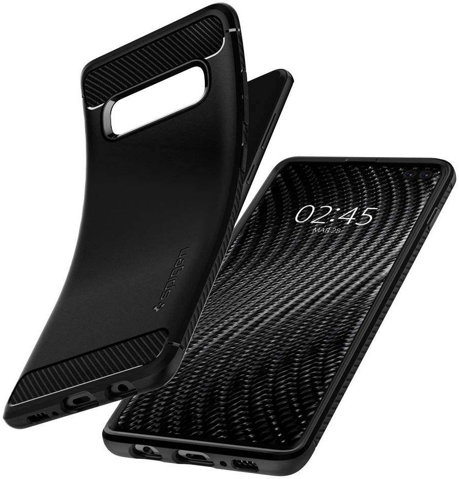Spigen Rugged Armor Hoesje Samsung Galaxy S10 Plus Zwart afbeelding 2