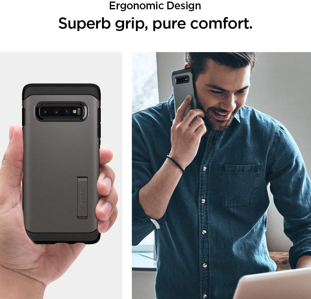 Spigen Tough Armor Hoesje Samsung Galaxy S10 Plus Gunmetal afbeelding 4