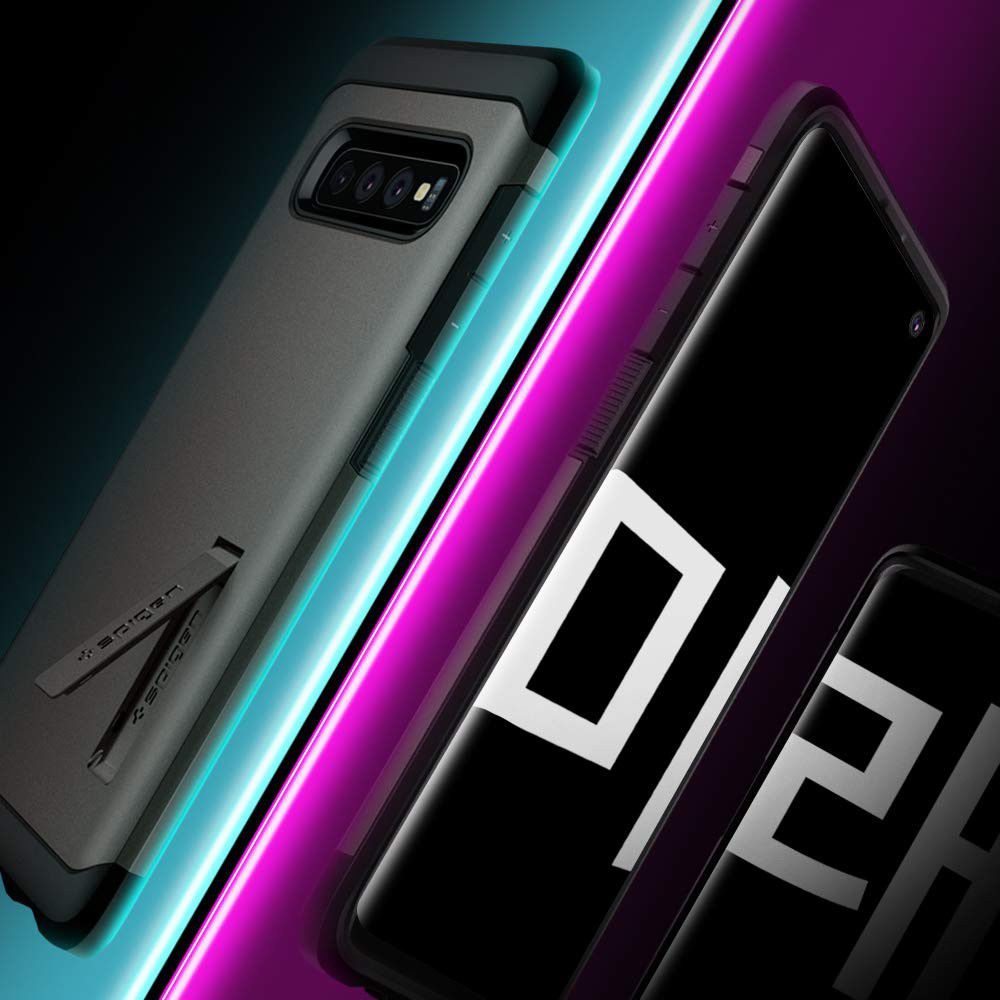 Spigen Tough Armor Hoesje Samsung Galaxy S10 Plus Gunmetal afbeelding 7