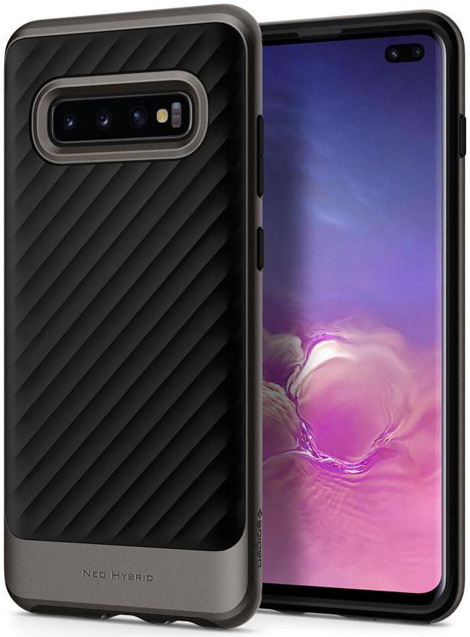Spigen Neo Hybrid Hoesje Samsung Galaxy S10 Plus Gunmetal afbeelding 1
