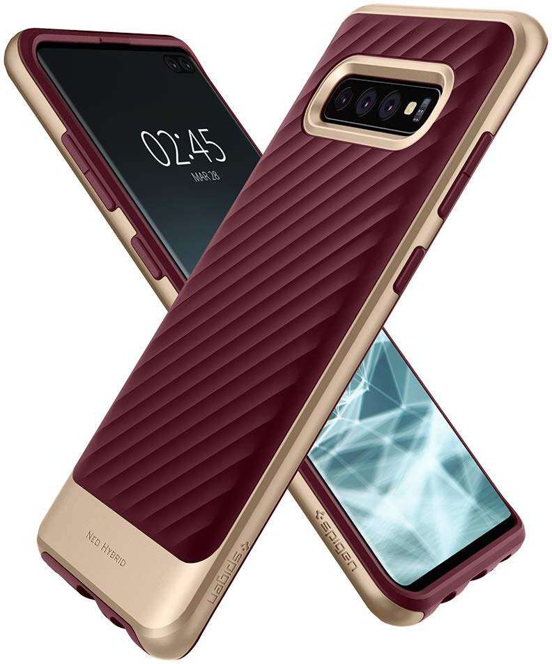 Spigen Neo Hybrid Hoesje Samsung Galaxy S10 Plus Burgundy afbeelding 12