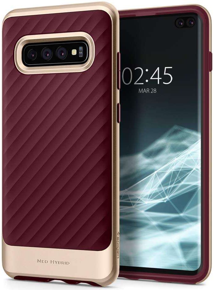 Spigen Neo Hybrid Hoesje Samsung Galaxy S10 Plus Burgundy afbeelding 11