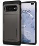 Spigen Slim Armor Card Holder Case Samsung Galaxy S10 Plus Gunmetal