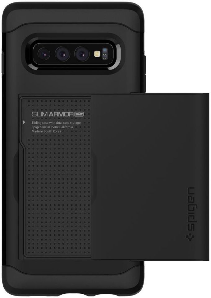 Spigen Slim Armor Card Holder Case Samsung Galaxy S10 Plus Zwart afbeelding 11
