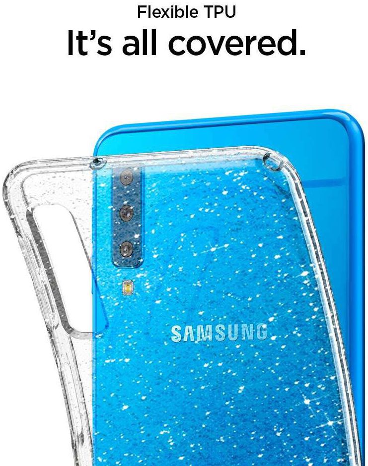 Spigen Liquid Crystal Hoesje Samsung Galaxy A7 (2018) Glitter afbeelding 2