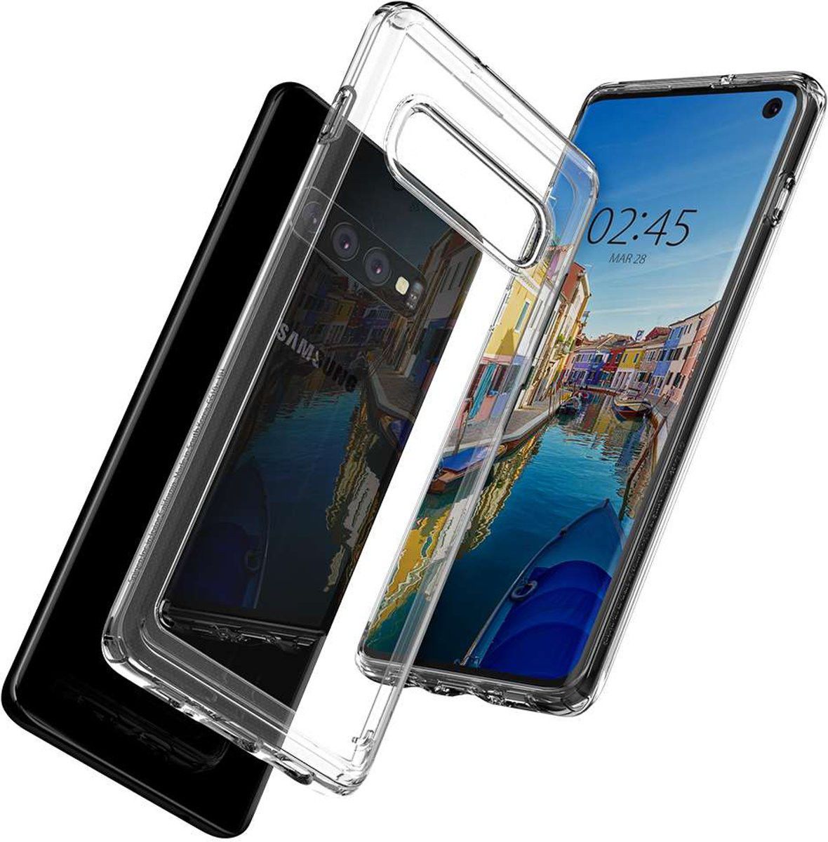 Spigen Crystal Hybrid Hoesje Samsung Galaxy S10E Transparant afbeelding 4