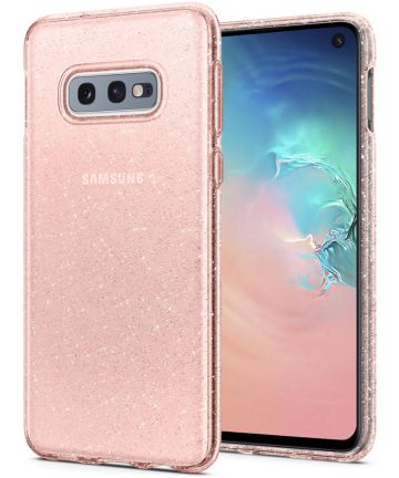 Spigen Liquid Crystal Hoesje Samsung Galaxy S10E Glitter Roze Hoesjes