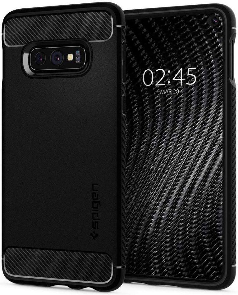 Spigen Rugged Armor Hoesje Samsung Galaxy S10E Zwart afbeelding 1