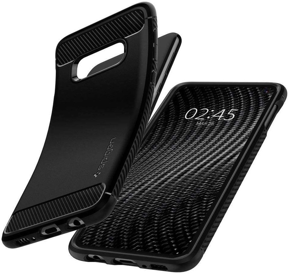 Spigen Rugged Armor Hoesje Samsung Galaxy S10E Zwart afbeelding 2