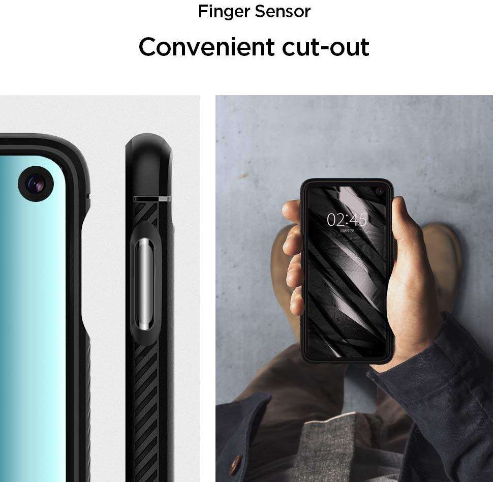 Spigen Rugged Armor Hoesje Samsung Galaxy S10E Zwart afbeelding 4