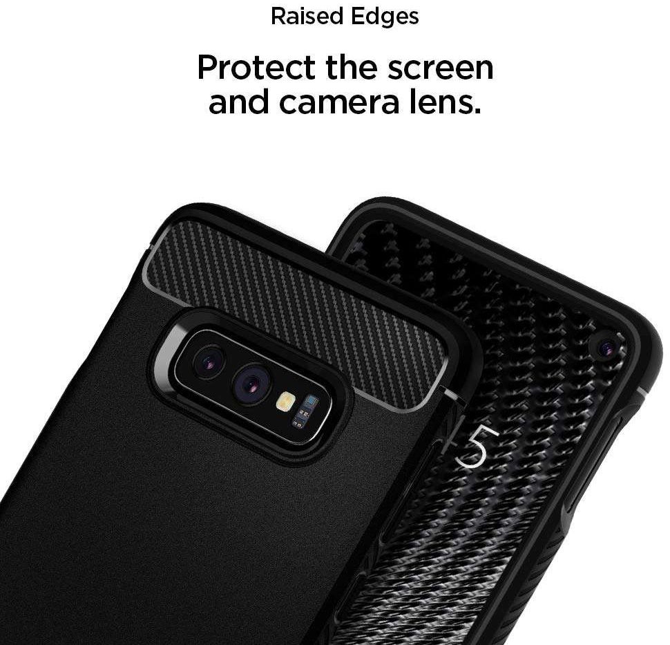Spigen Rugged Armor Hoesje Samsung Galaxy S10E Zwart afbeelding 6