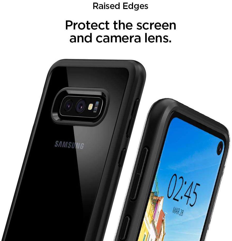 Spigen Ultra Hybrid Hoesje Samsung Galaxy S10E Zwart afbeelding 9