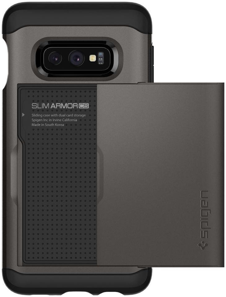 Spigen Slim Armor Card Holder Case Samsung Galaxy S10E Hoesje Gunmetal afbeelding 10