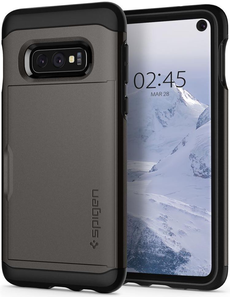 Spigen Slim Armor Card Holder Case Samsung Galaxy S10E Hoesje Gunmetal afbeelding 17