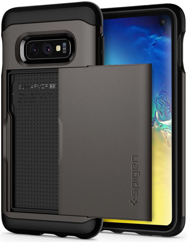 Spigen Slim Armor Card Holder Case Samsung Galaxy S10E Hoesje Gunmetal afbeelding 18