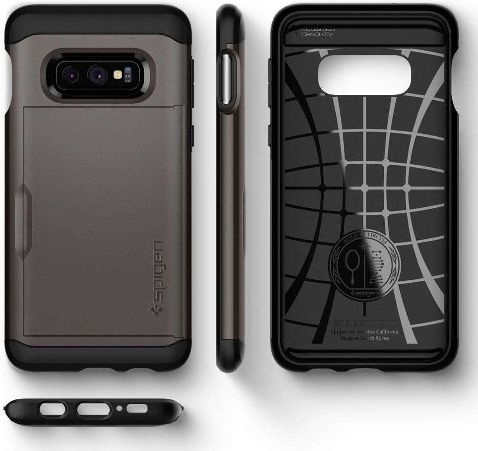 Spigen Slim Armor Card Holder Case Samsung Galaxy S10E Hoesje Gunmetal afbeelding 11