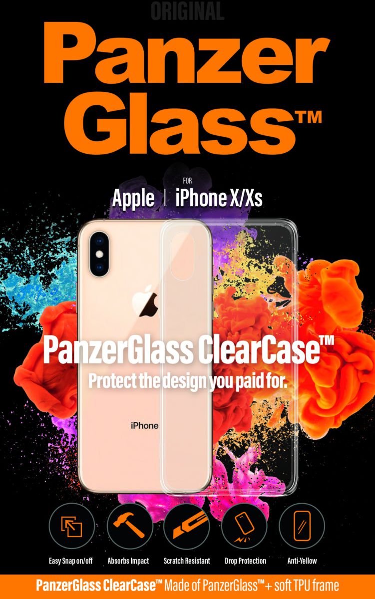 Panzerglass Apple iPhone XS ClearCase Transparant Hoesje afbeelding 1
