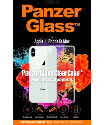 Panzerglass Apple iPhone XS Max ClearCase Transparant Hoesje Hoesjes