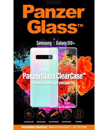 Panzerglass Samsung Galaxy S10 Plus ClearCase Transparant Hoesje Hoesjes