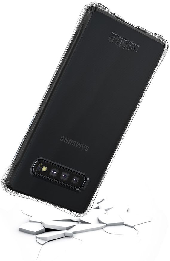 SoSkild Samsung Galaxy S10 Transparant Hoesje Absorb Impact Backcover afbeelding 4