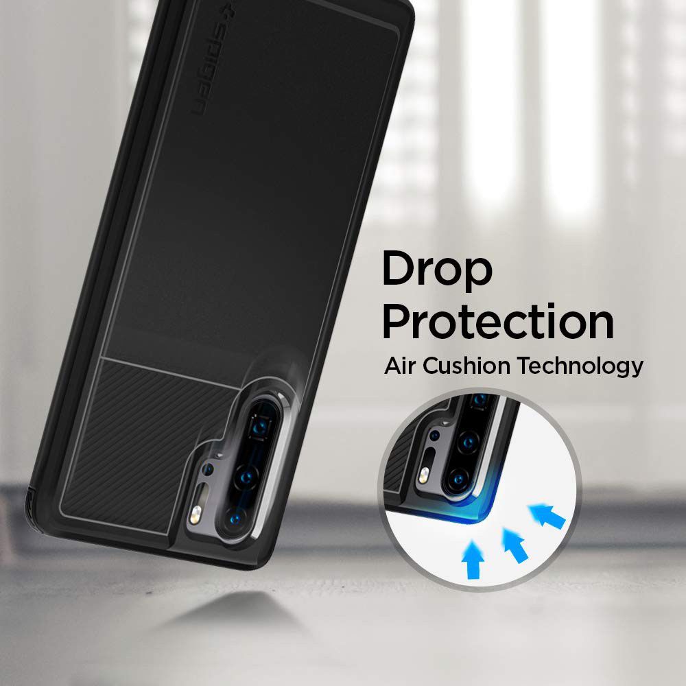 Spigen Rugged Armor Huawei P30 Pro Hoesje Zwart afbeelding 2