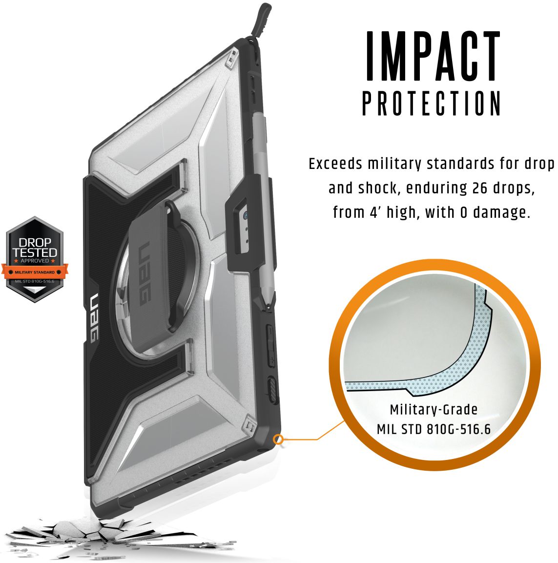 Urban Armor Gear Plasma Microsoft Surface Pro 4-7 Schouderband afbeelding 4