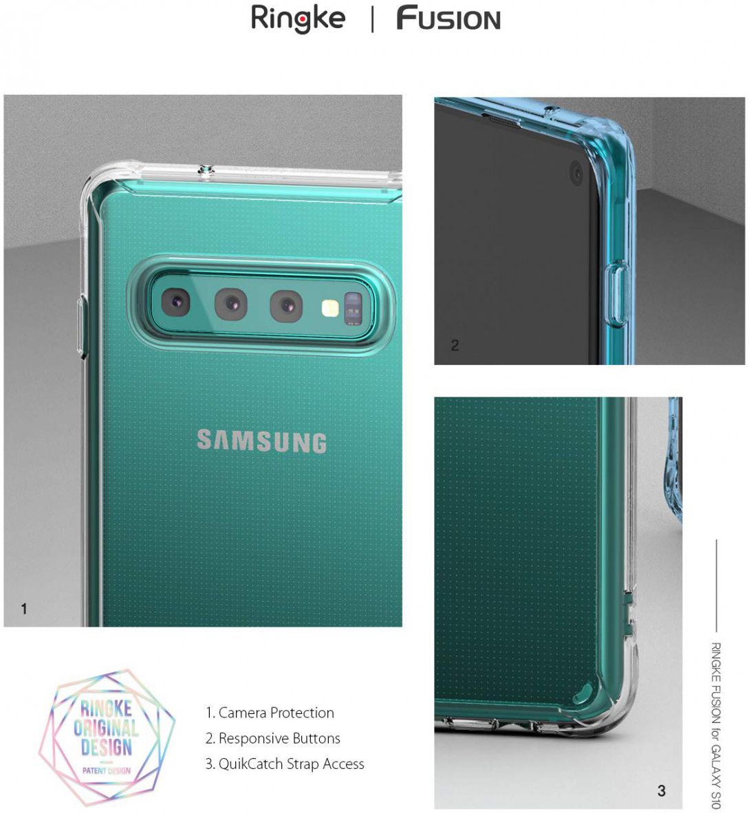 Ringke Fusion Samsung Galaxy S10 Hoesje Transparant afbeelding 8