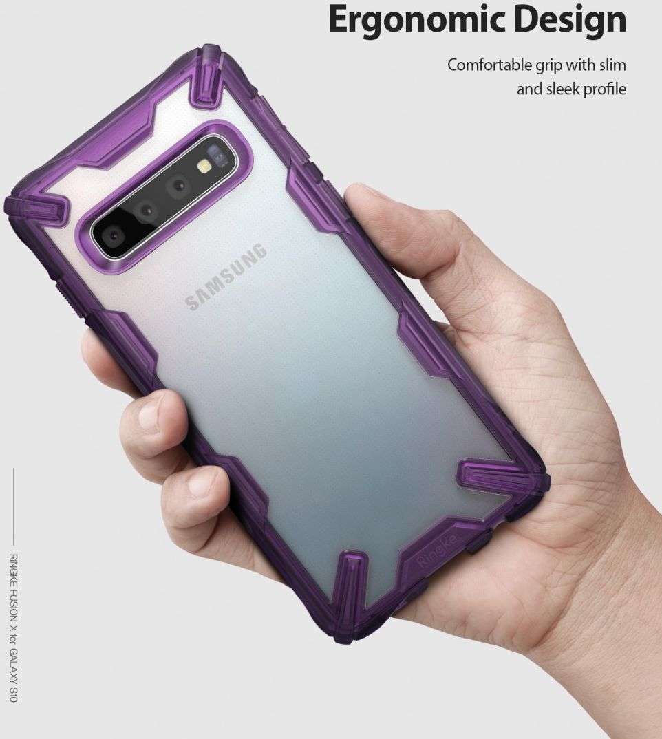 Ringke Fusion X Samsung Galaxy S10 Hoesje Zwart afbeelding 11