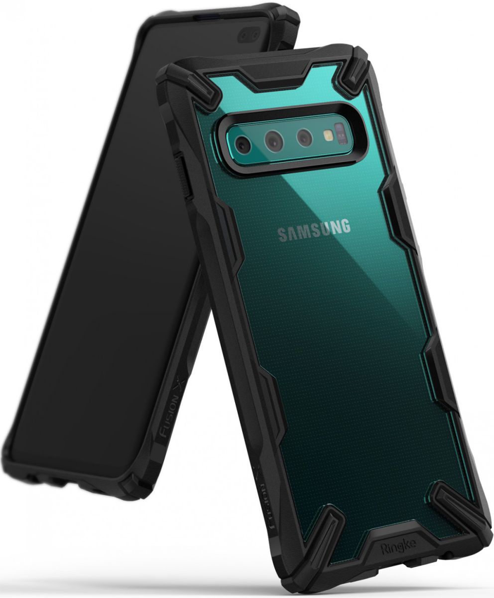 Ringke Fusion X Samsung Galaxy S10 Plus Hoesje Zwart afbeelding 17
