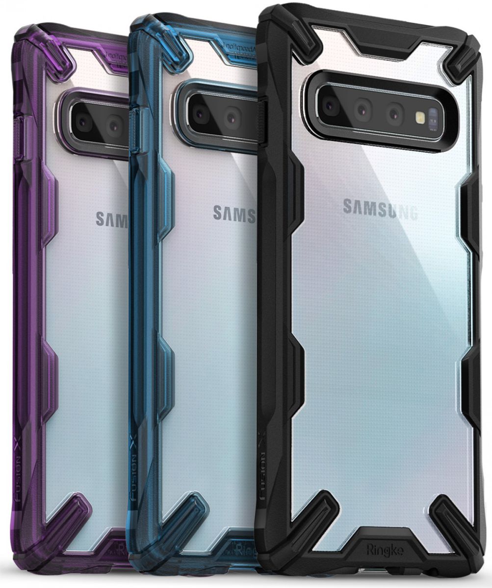 Ringke Fusion X Samsung Galaxy S10 Plus Hoesje Zwart afbeelding 14