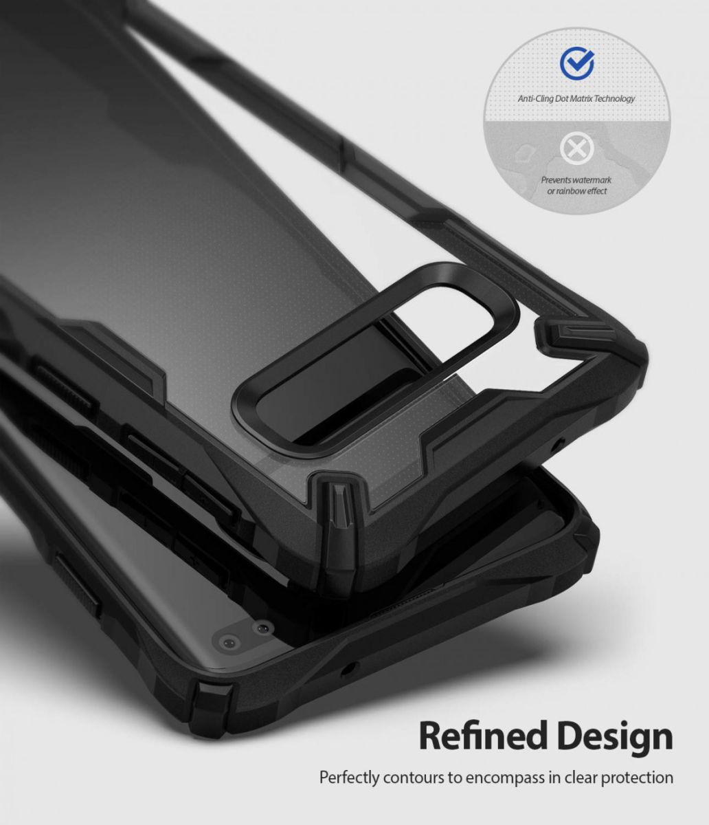 Ringke Fusion X Samsung Galaxy S10 Plus Hoesje Zwart afbeelding 2
