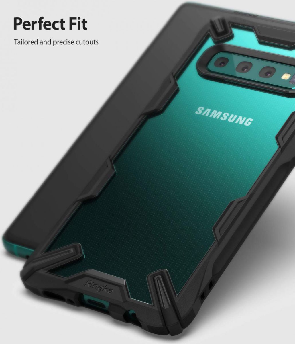 Ringke Fusion X Samsung Galaxy S10 Plus Hoesje Zwart afbeelding 12
