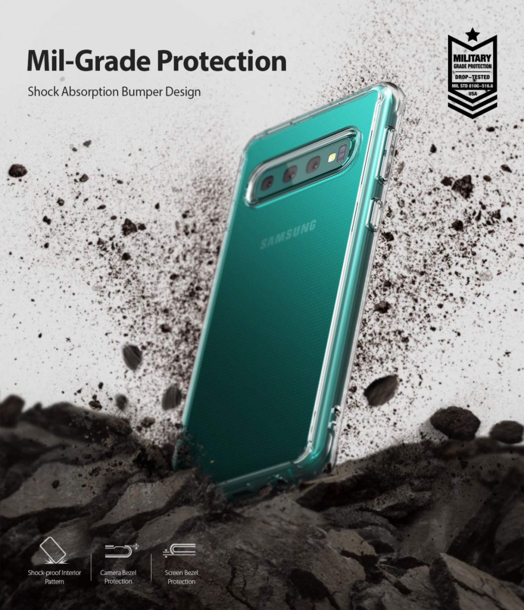 Ringke Fusion Samsung Galaxy S10 Plus Hoesje Transparant afbeelding 4