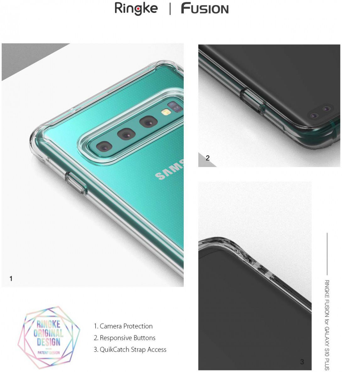Ringke Fusion Samsung Galaxy S10 Plus Hoesje Transparant afbeelding 7