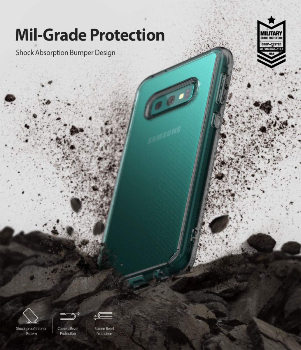 Ringke Fusion Samsung Galaxy S10E Hoesje Smoke Black afbeelding 4