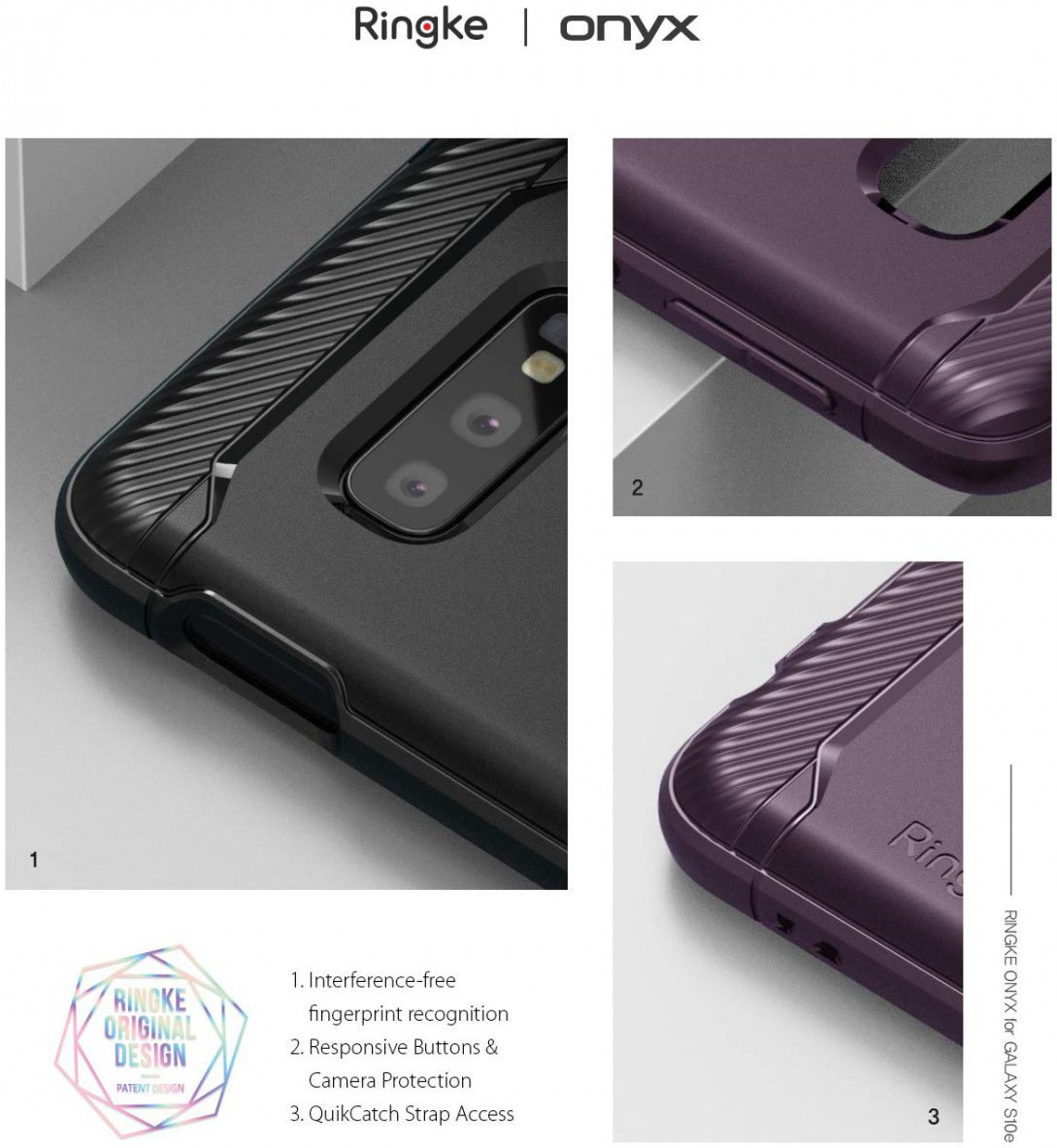 Ringke Onyx Samsung Galaxy S10E Hoesje Zwart afbeelding 9