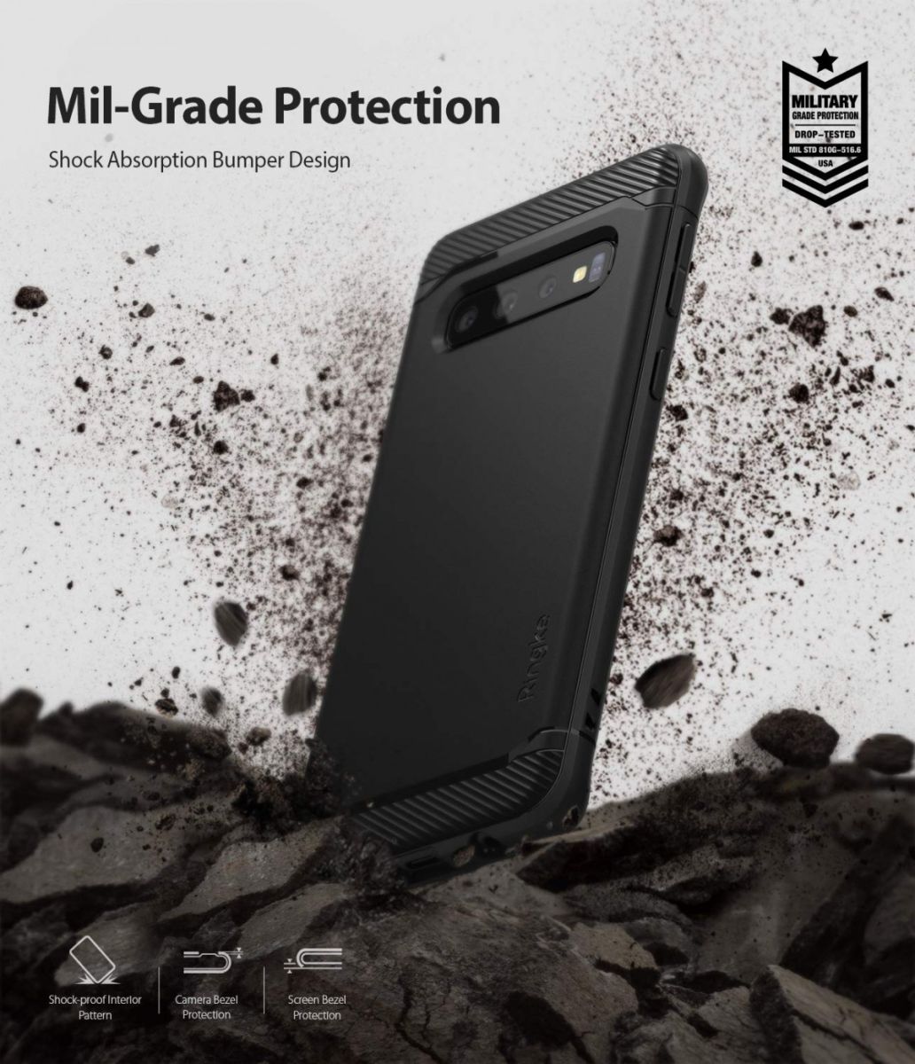 Ringke Onyx Samsung Galaxy S10 Hoesje Zwart afbeelding 4