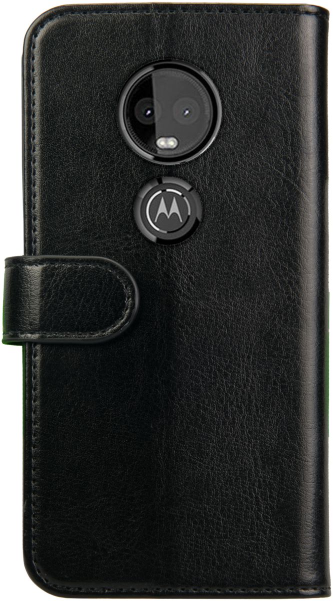 Rosso Element Motorola Moto G7 Plus Hoesje Book Cover Zwart afbeelding 2