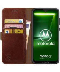 Rosso Element Motorola Moto G7 Plus Hoesje Book Cover Bruin