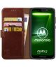 Rosso Element Motorola Moto G7 Play Hoesje Book Cover Bruin