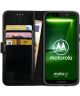 Rosso Element Motorola Moto G7 Play Hoesje Book Cover Zwart