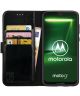 Rosso Element Motorola Moto G7 Power Hoesje Book Cover Zwart