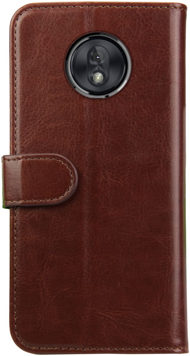 Rosso Element Motorola Moto G7 Power Hoesje Book Cover Bruin afbeelding 2