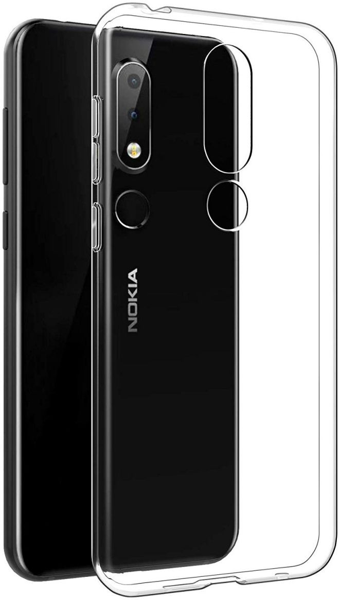Nokia 6.1 Plus TPU Hoesje Transparant afbeelding 1