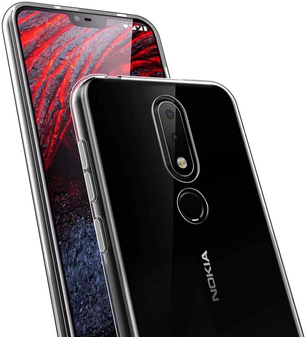 Nokia 6.1 Plus TPU Hoesje Transparant afbeelding 2