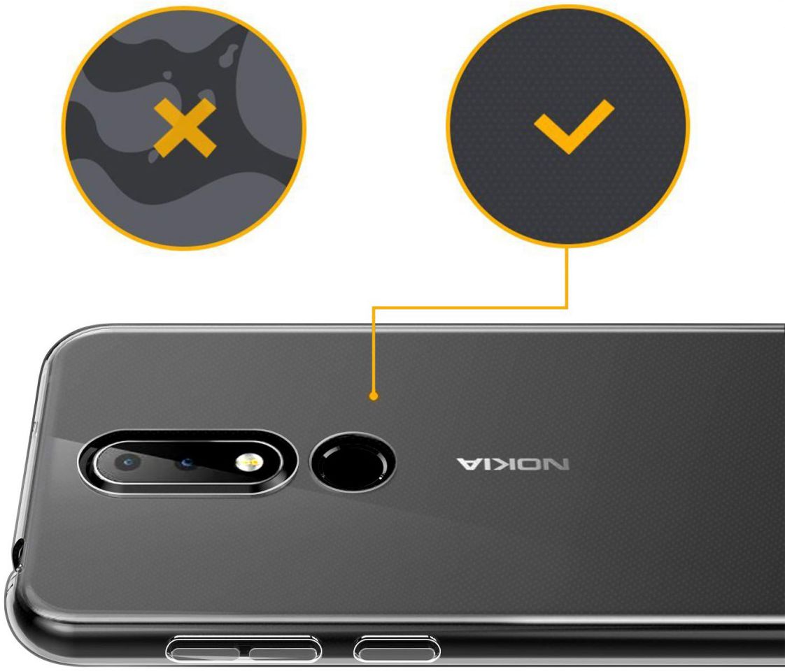 Nokia 6.1 Plus TPU Hoesje Transparant afbeelding 6