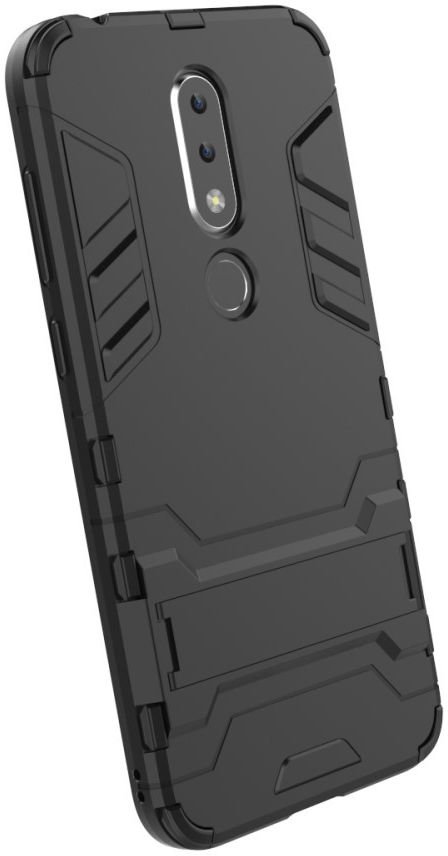 Nokia 6.1 Plus Hybride Back Cover Zwart afbeelding 6