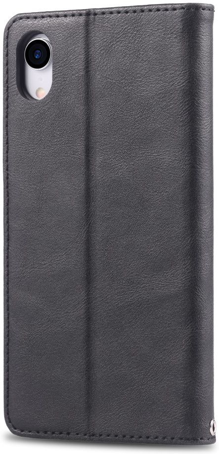 Apple iPhone XR Retro Portemonnee Hoesje Zwart afbeelding 6