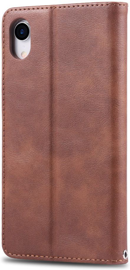 Apple iPhone XR Retro Portemonnee Hoesje Coffee afbeelding 6