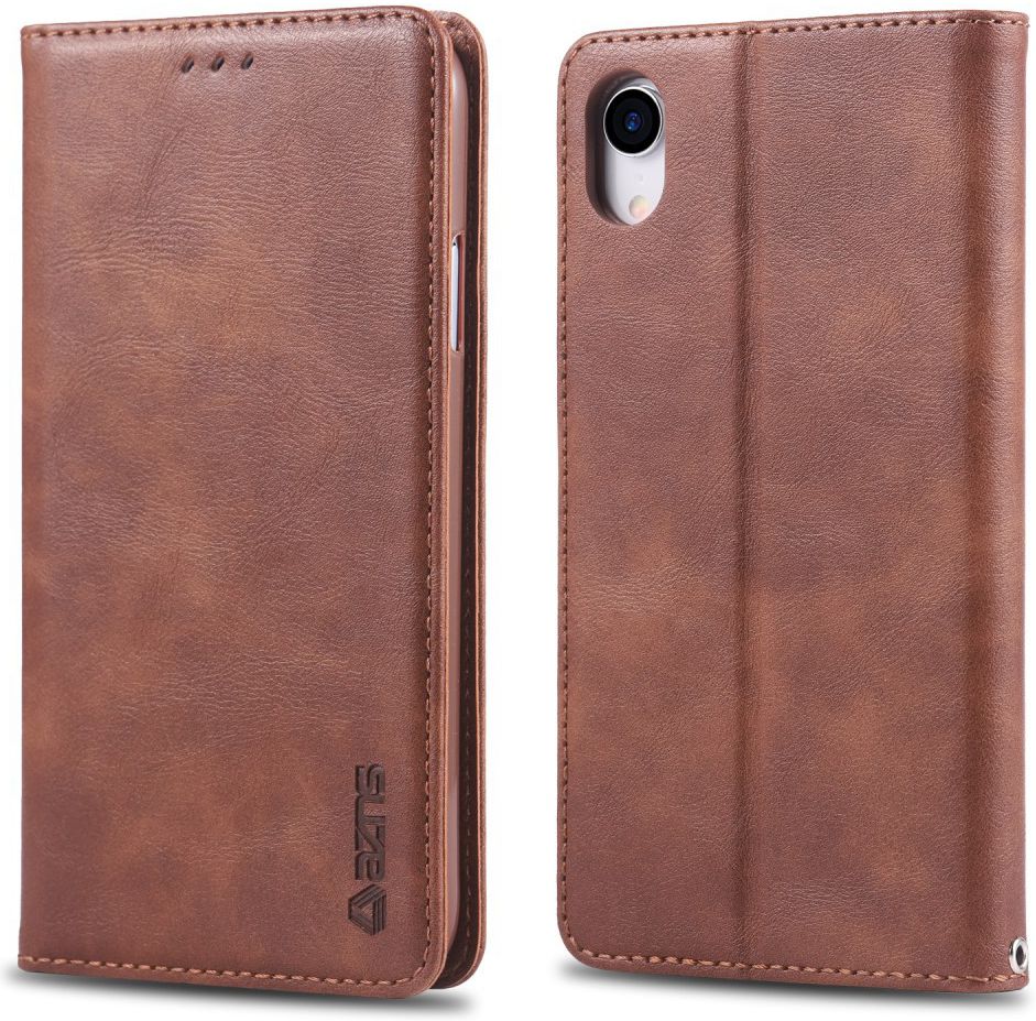 Apple iPhone XR Retro Portemonnee Hoesje Coffee afbeelding 3